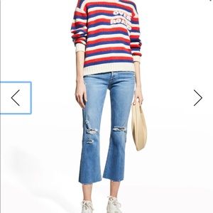 MOTHER denim Biggie Stripe “Over Board” sweater. Alpaca blend. Super soft. Nwt